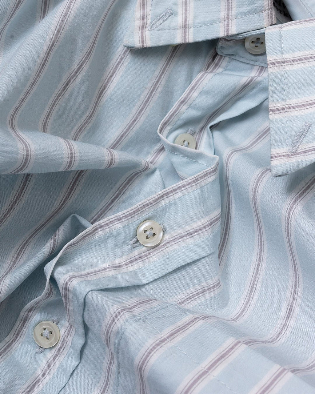 Lazy Day Shirt Urban Stripe Sky - UNIVERSAL WORKS