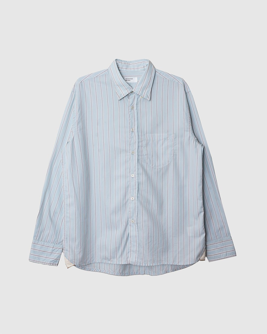 Lazy Day Shirt Urban Stripe Sky - UNIVERSAL WORKS