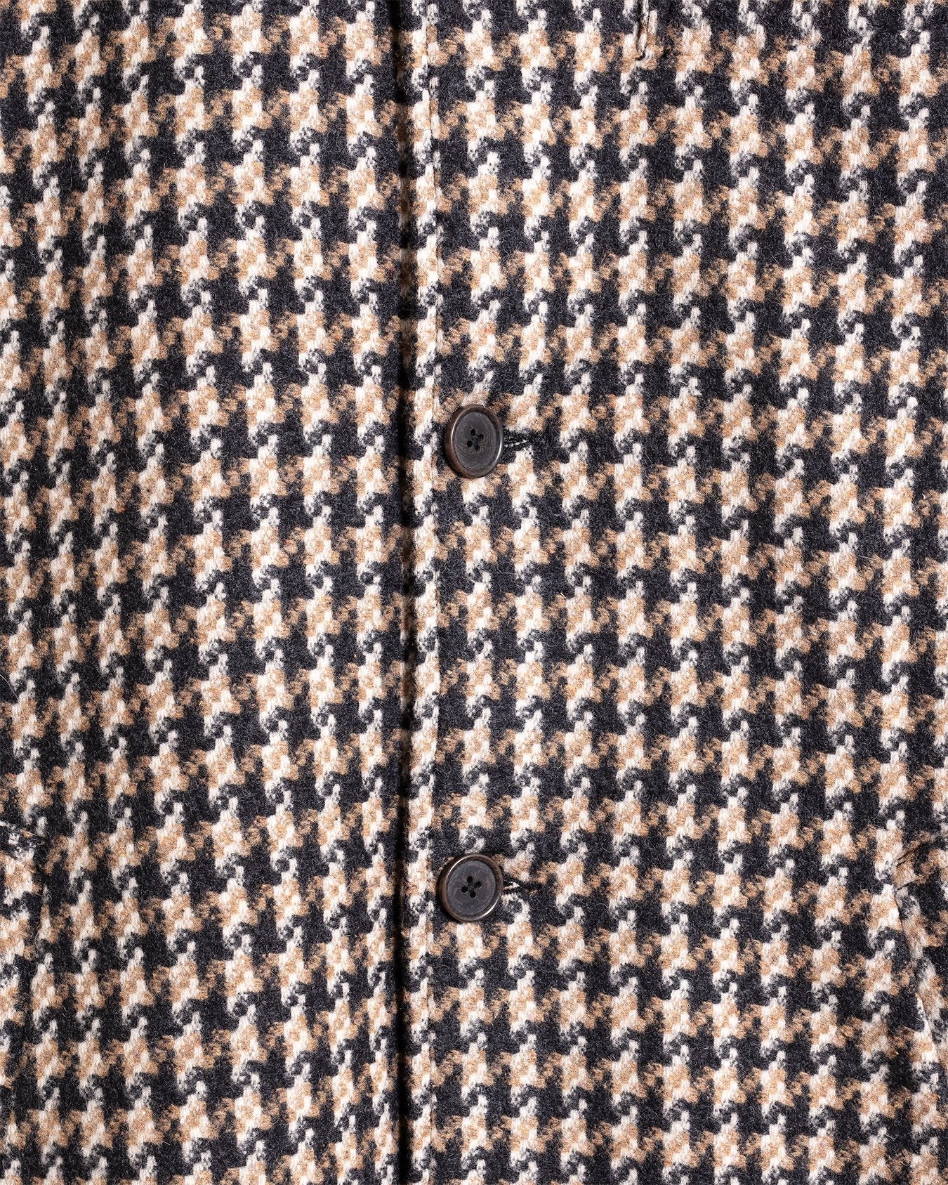 Long Swing Coat Cortina Tweed Sand - UNIVERSAL WORKS