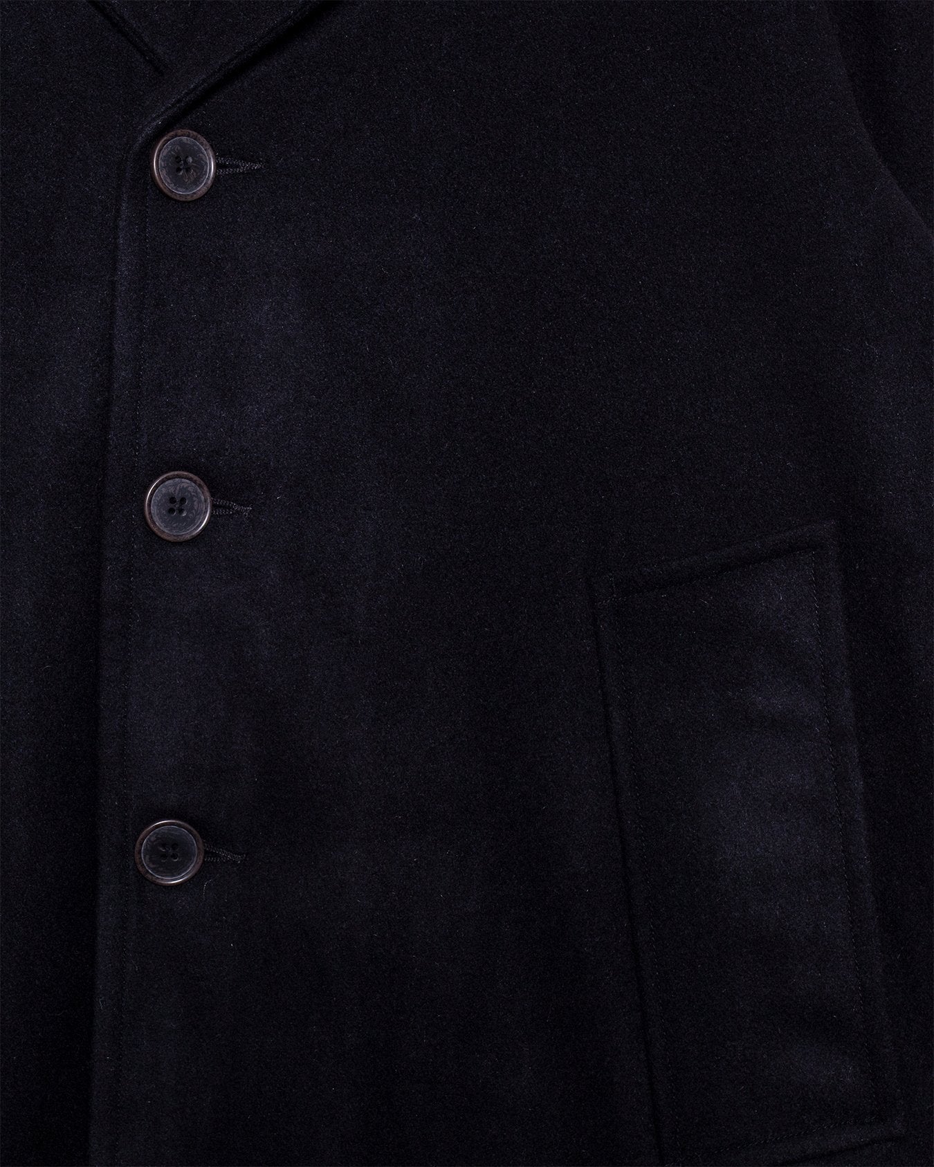 Manhattan Coat Black Mowbray - UNIVERSAL WORKS