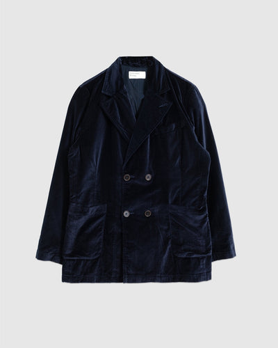 Manor Jacket Velveteen Navy - UNIVERSAL WORKS