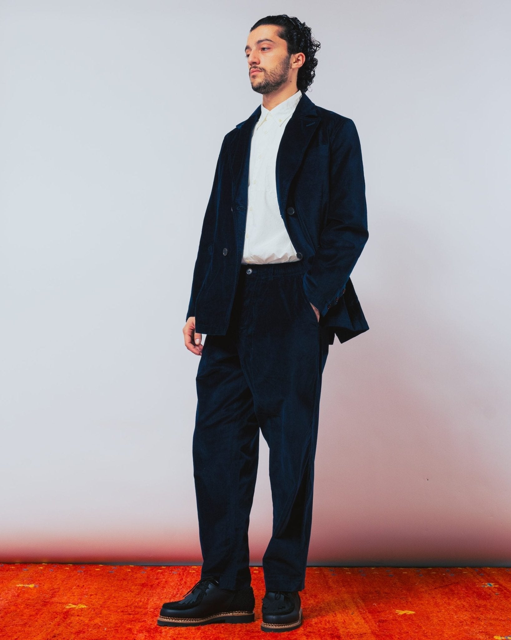 Manor Jacket Velveteen Navy - UNIVERSAL WORKS