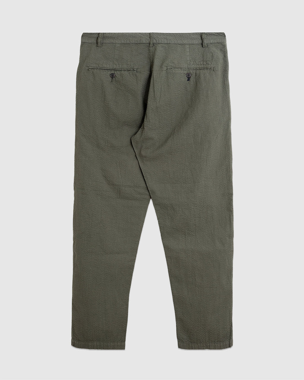 Military Chino Merida Seersucker Olive - UNIVERSAL WORKS