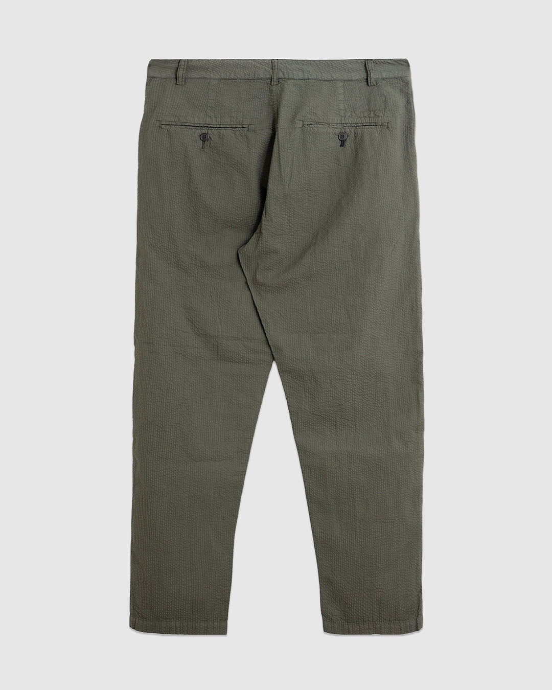 Military Chino Merida Seersucker Olive - UNIVERSAL WORKS