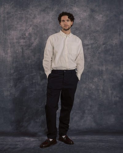 Military Chino Navy Brushed Polytech - UNIVERSAL WORKS