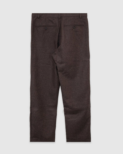 Military Chino Recycled Italian Tweed Brown - UNIVERSAL WORKS