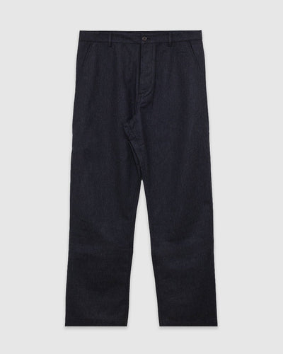 Military Chino Recycled Italian Tweed Charcoal - UNIVERSAL WORKS