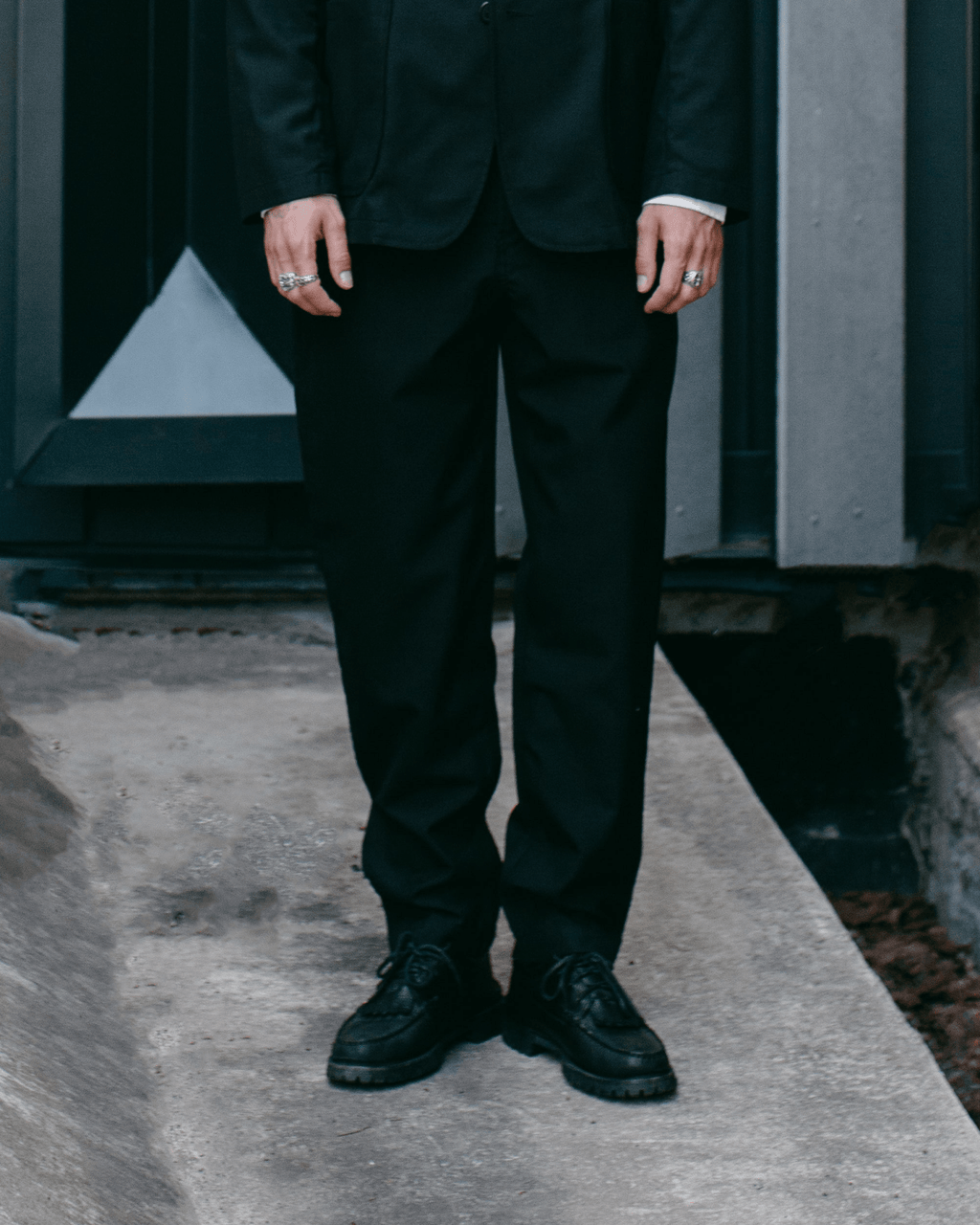 Military Chino Tropical Suiting Black - UNIVERSAL WORKS