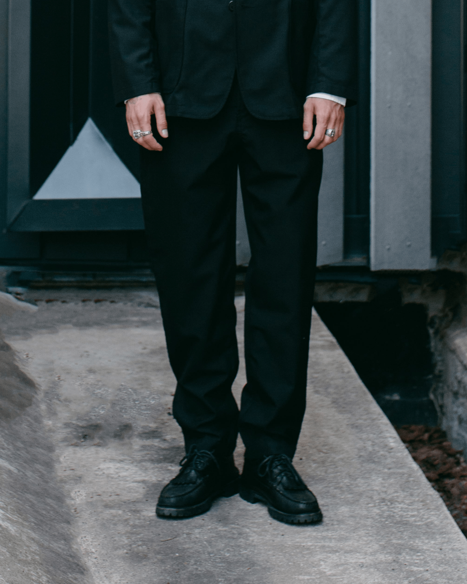 Military Chino Tropical Suiting Black - UNIVERSAL WORKS