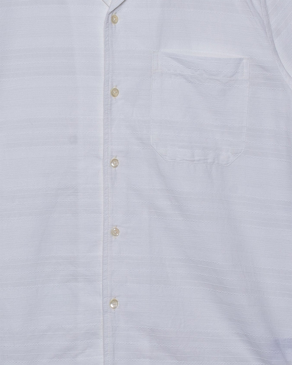 Minari Shirt Deffe Self Stripe - Ecru - UNIVERSAL WORKS