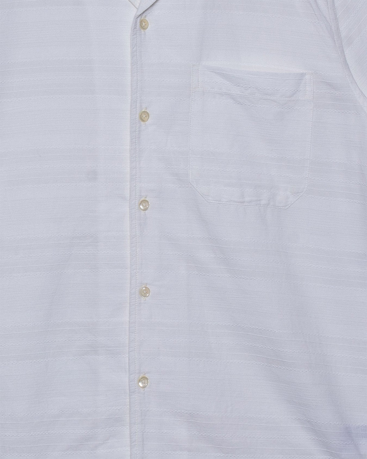 Minari Shirt Deffe Self Stripe - Ecru - UNIVERSAL WORKS