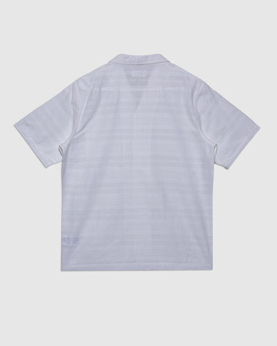 Minari Shirt Deffe Self Stripe - Ecru - UNIVERSAL WORKS