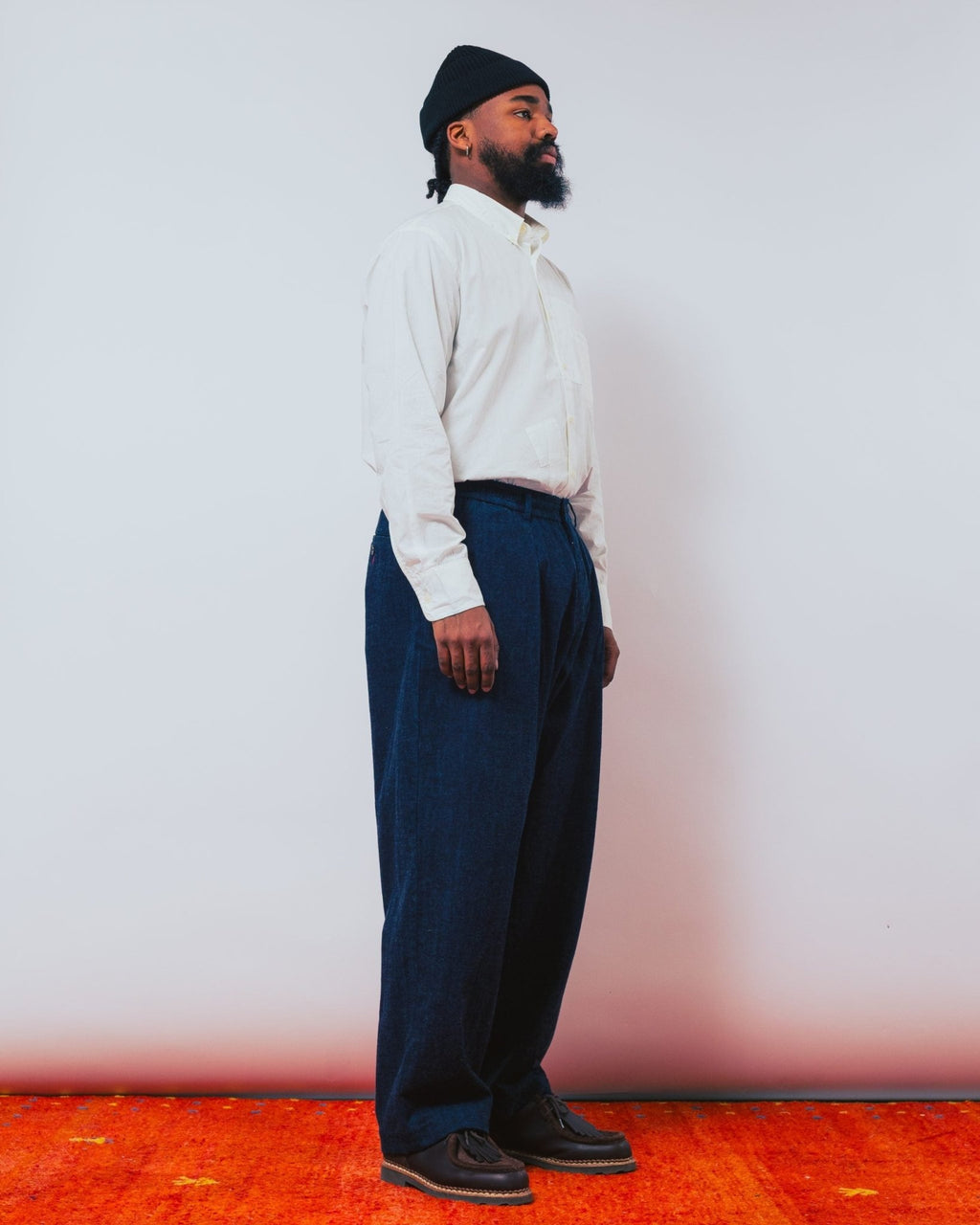 Oxford Pant Brushed Denim Indigo - UNIVERSAL WORKS