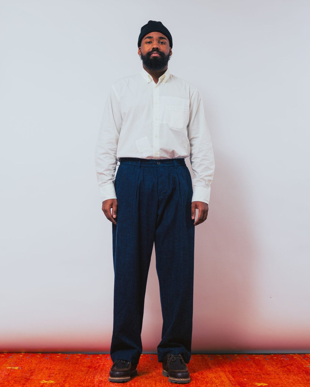 Oxford Pant Brushed Denim Indigo - UNIVERSAL WORKS