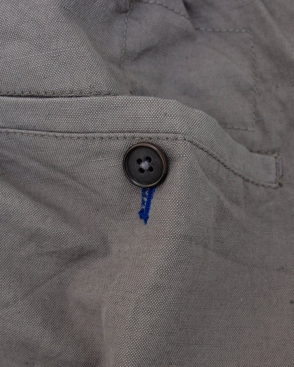 Oxford Pant Linen Slub Mid Grey - UNIVERSAL WORKS