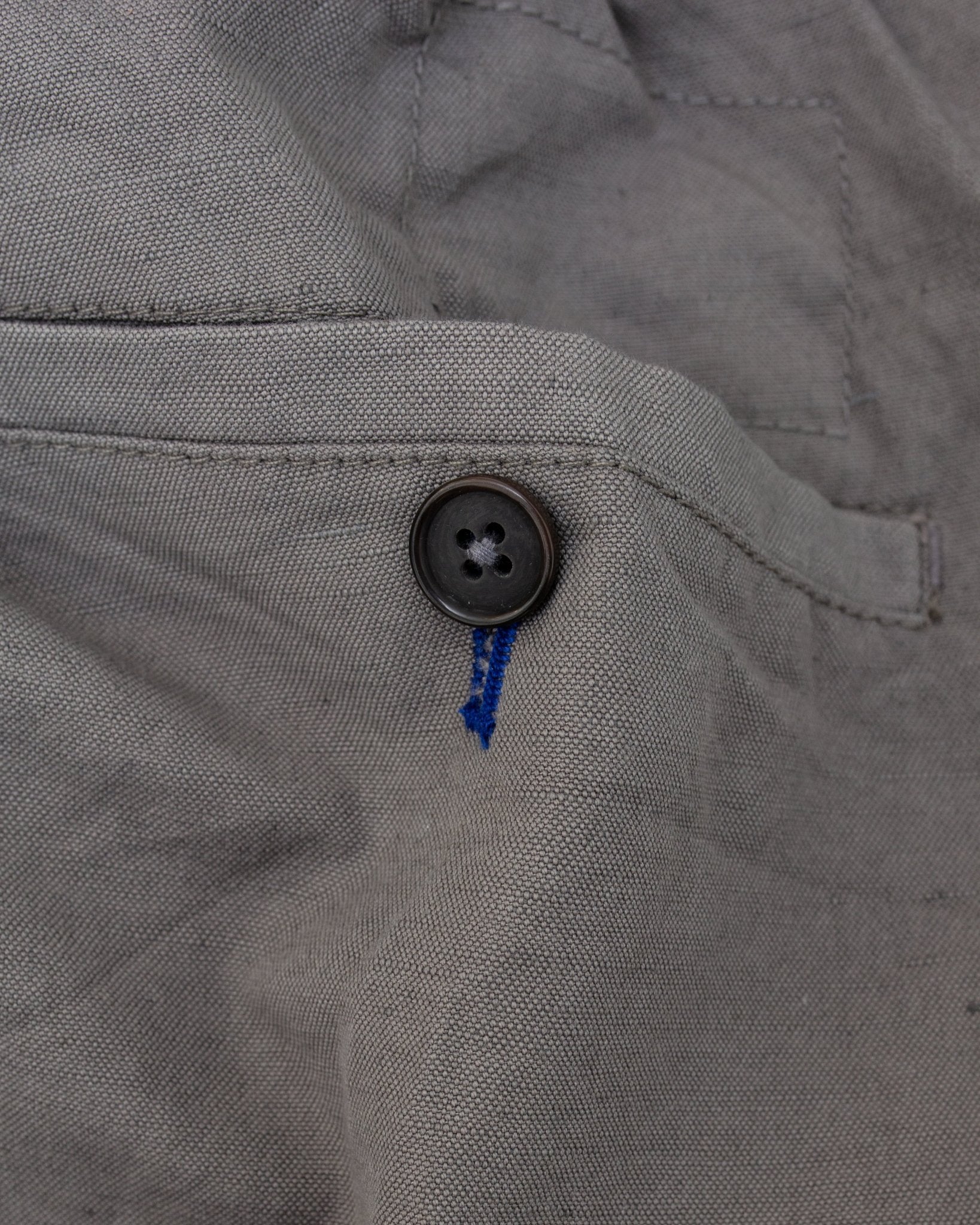 Oxford Pant Linen Slub Mid Grey - UNIVERSAL WORKS