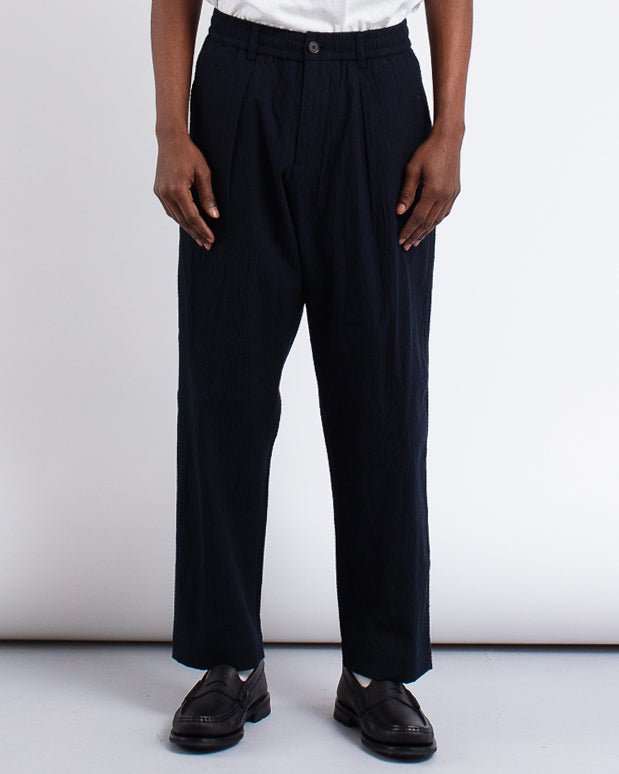 Oxford Pant Ospina Cotton Dark Navy - UNIVERSAL WORKS