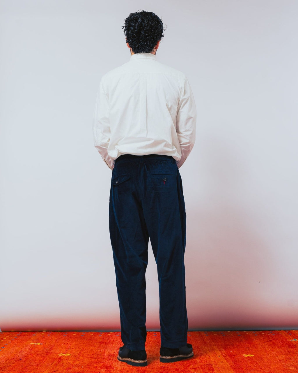 Oxford Pant Velveteen Navy - UNIVERSAL WORKS