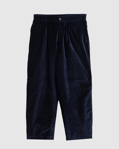 Oxford Pant Velveteen Navy - UNIVERSAL WORKS