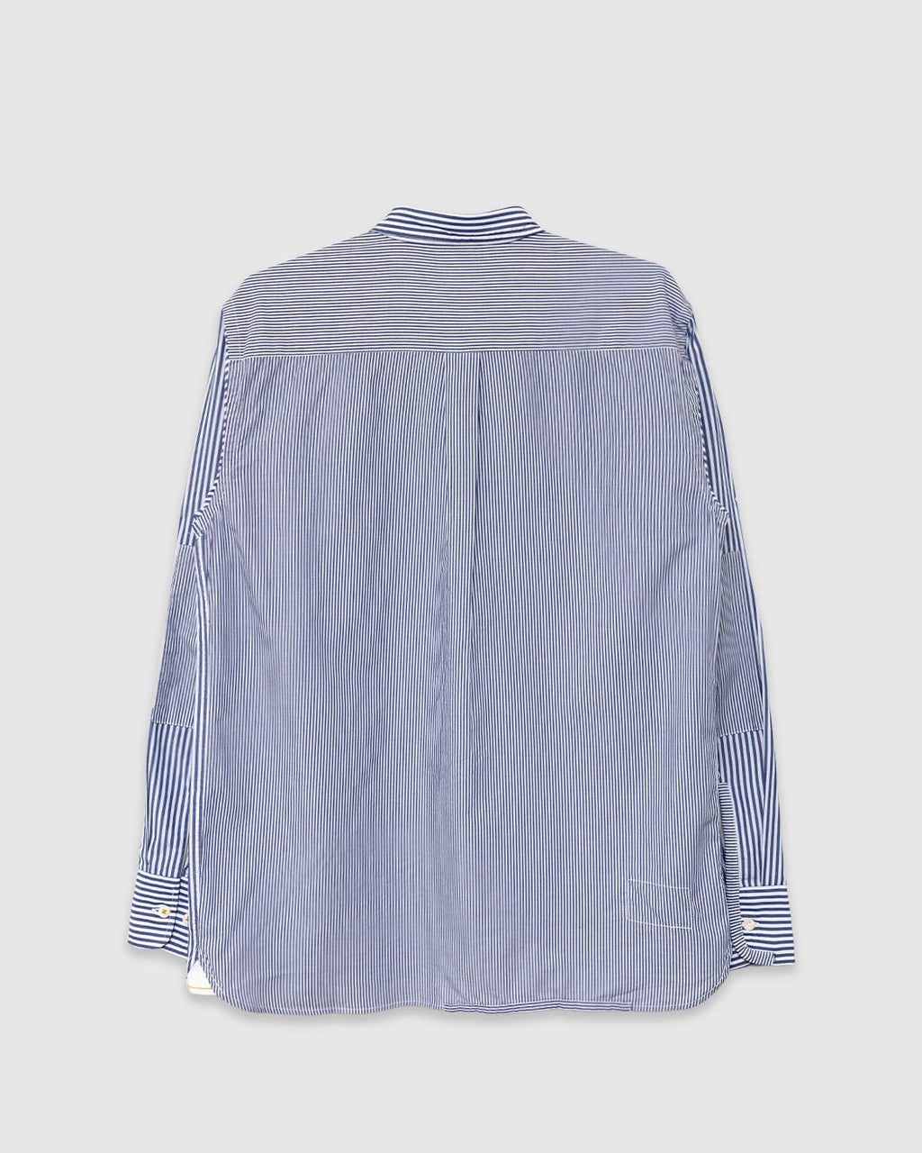 Patched Shirt Queens Cotton Navy - UNIVERSAL WORKS