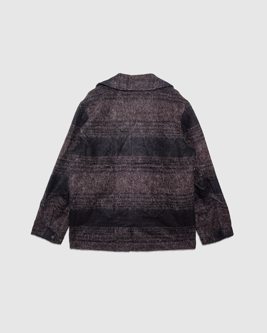 Peacoat Alpaca Mix - Brown/ Black - UNIVERSAL WORKS