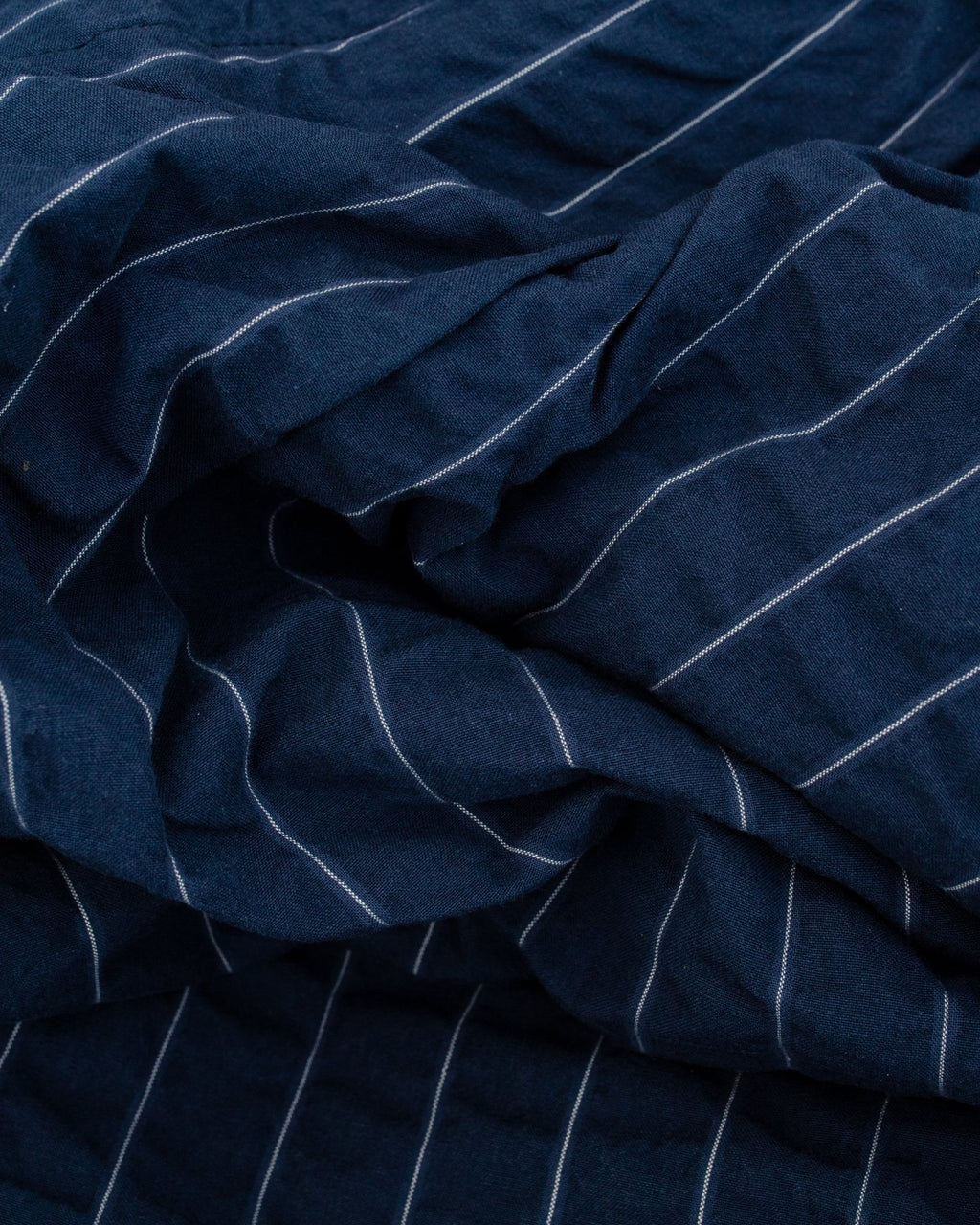 Pleated Track Pant Chester Stripe Navy - UNIVERSAL WORKS