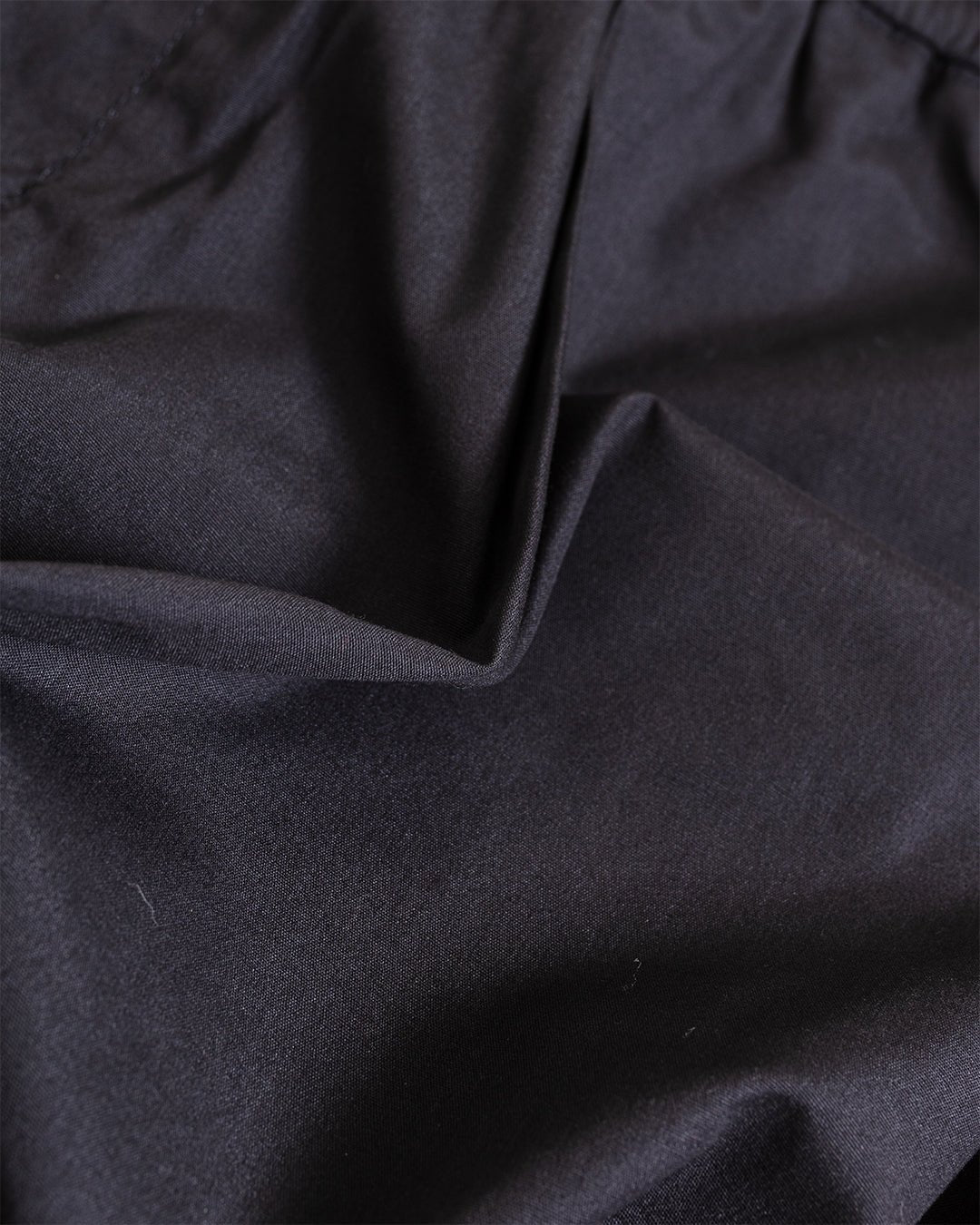 Pleated Track Pant Recycled Poly Tech Black - UNIVERSAL WORKS
