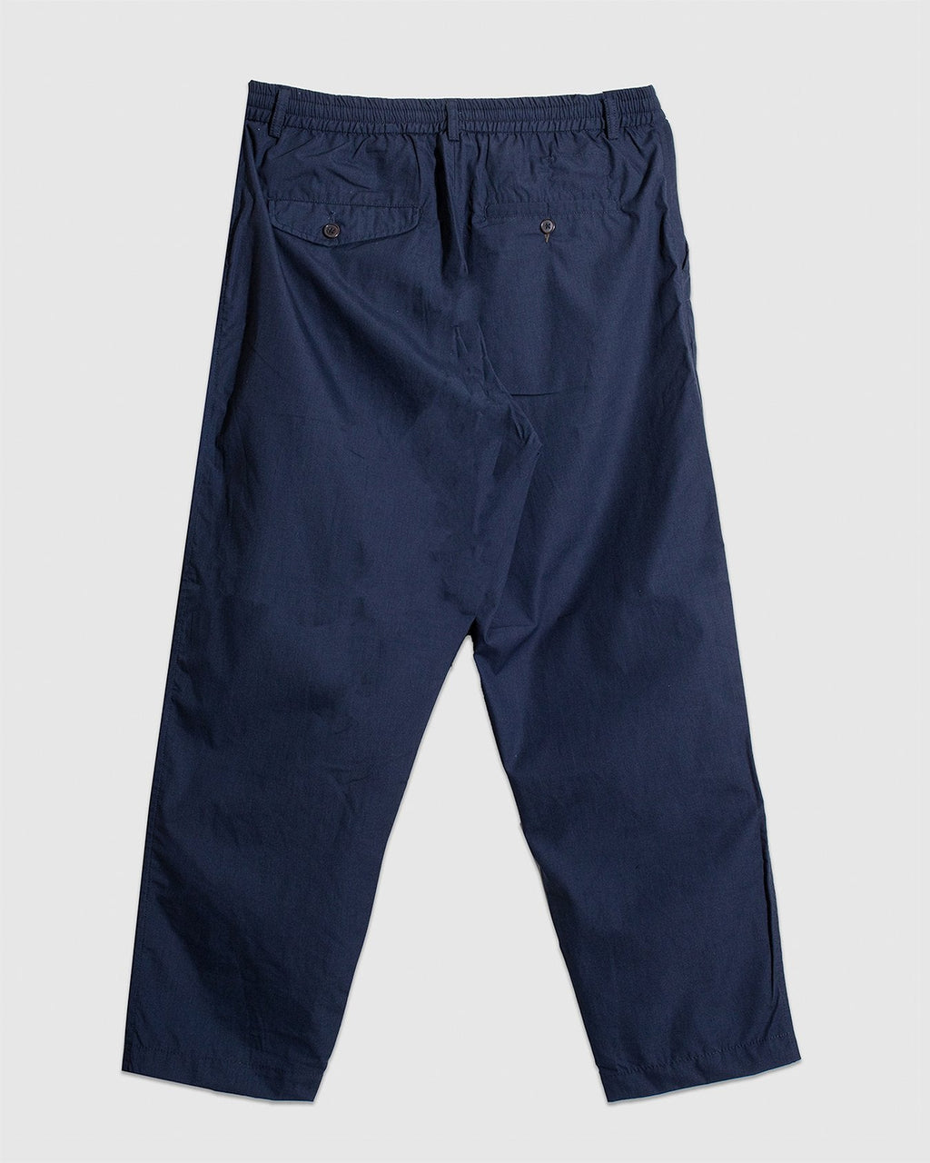 Pleated Track Pant Recycled Poly Tech - Navy - UNIVERSAL WORKS
