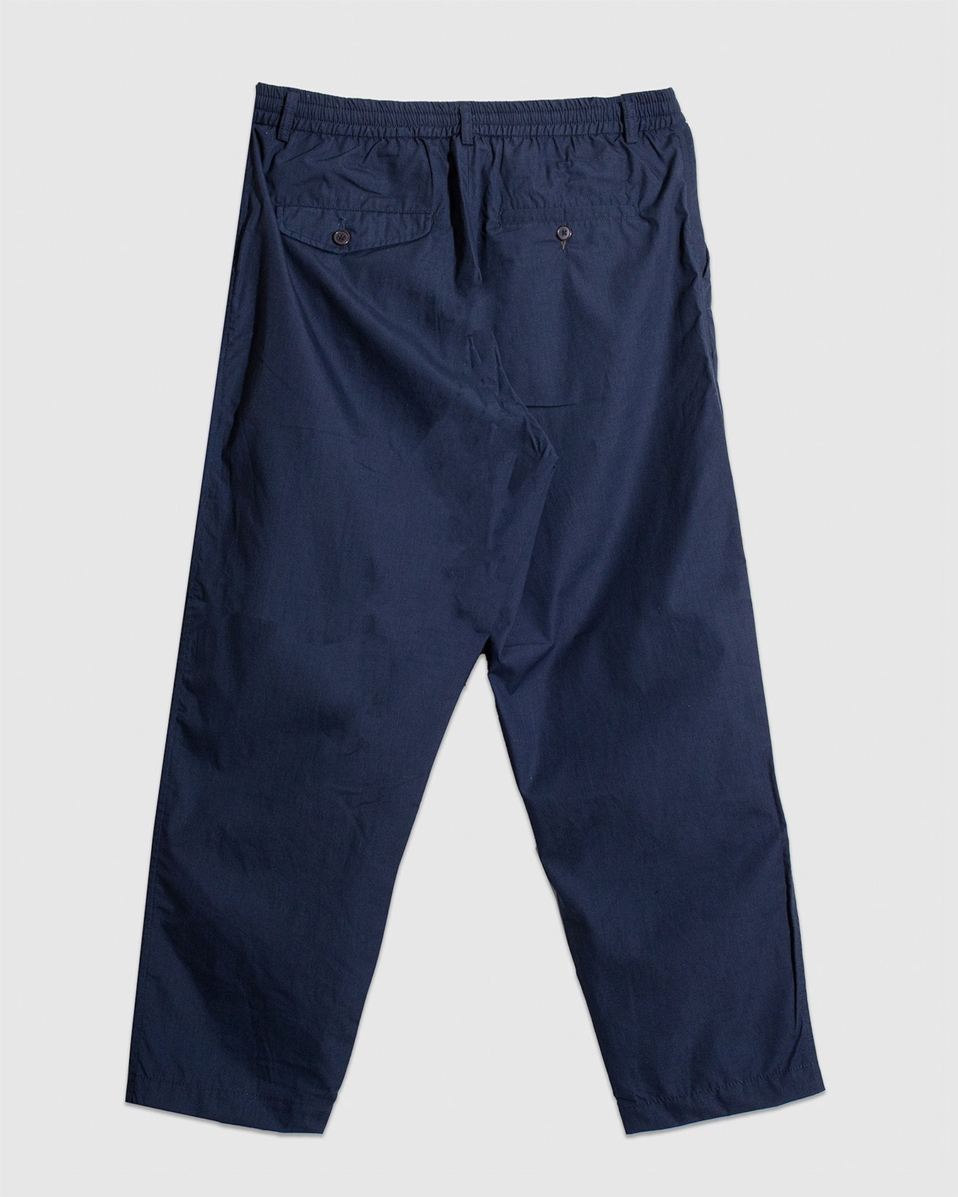 Pleated Track Pant Recycled Poly Tech - Navy - UNIVERSAL WORKS