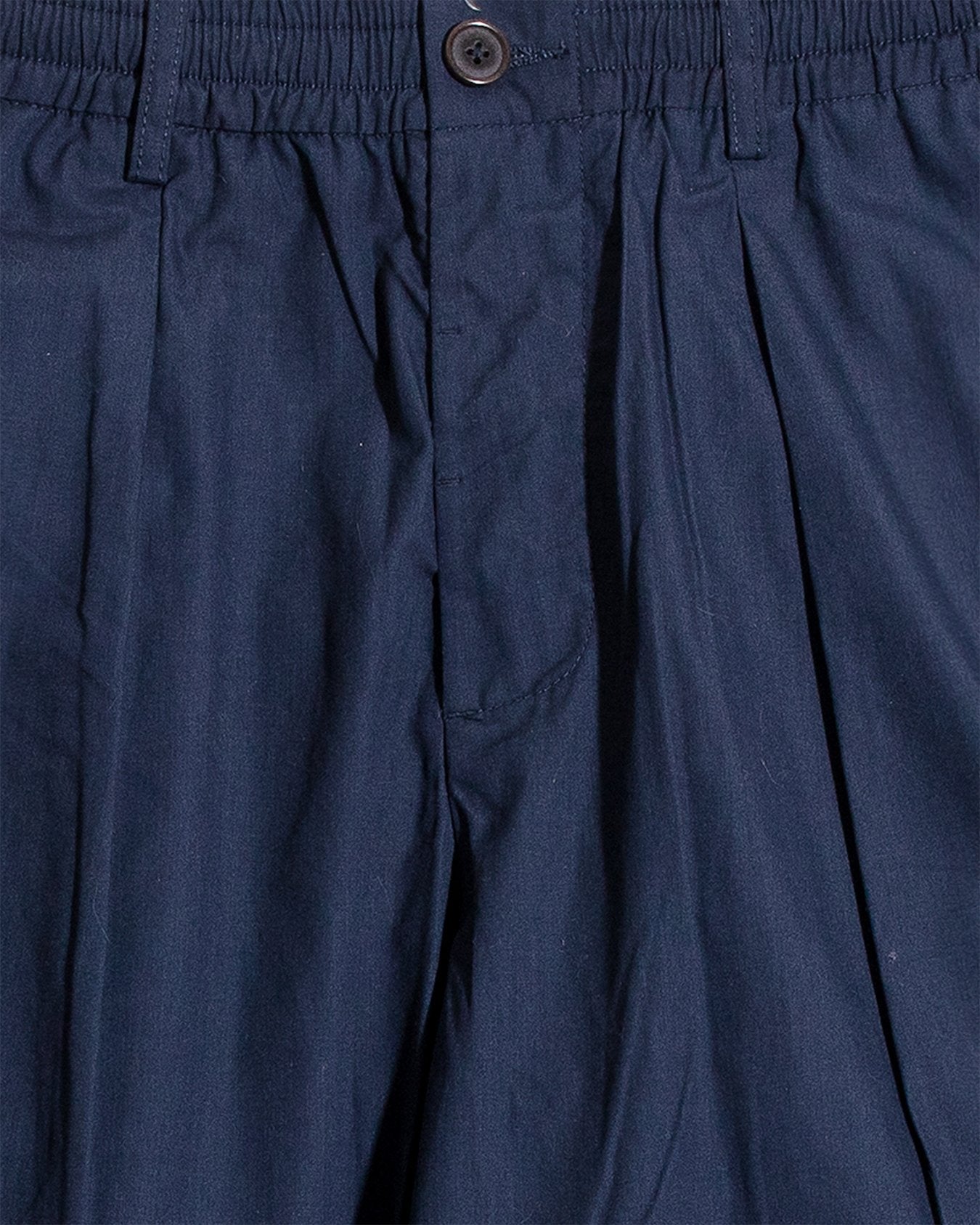 Pleated Track Pant Recycled Poly Tech - Navy - UNIVERSAL WORKS