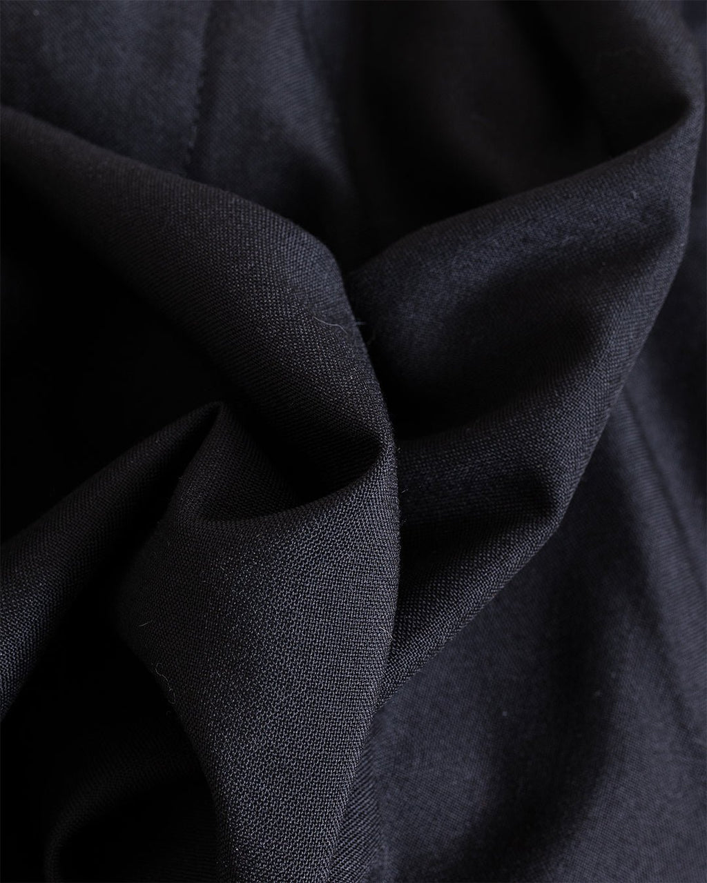 Pleated Track Pant Tropical Suiting Black - UNIVERSAL WORKS