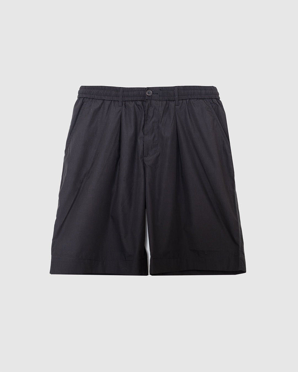 Pleated Track Short Poly Tech Black - UNIVERSAL WORKS