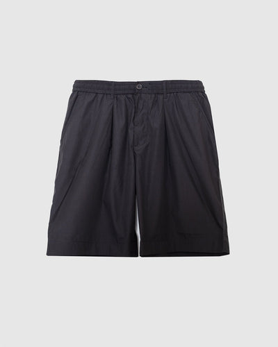 Pleated Track Short Poly Tech Black - UNIVERSAL WORKS