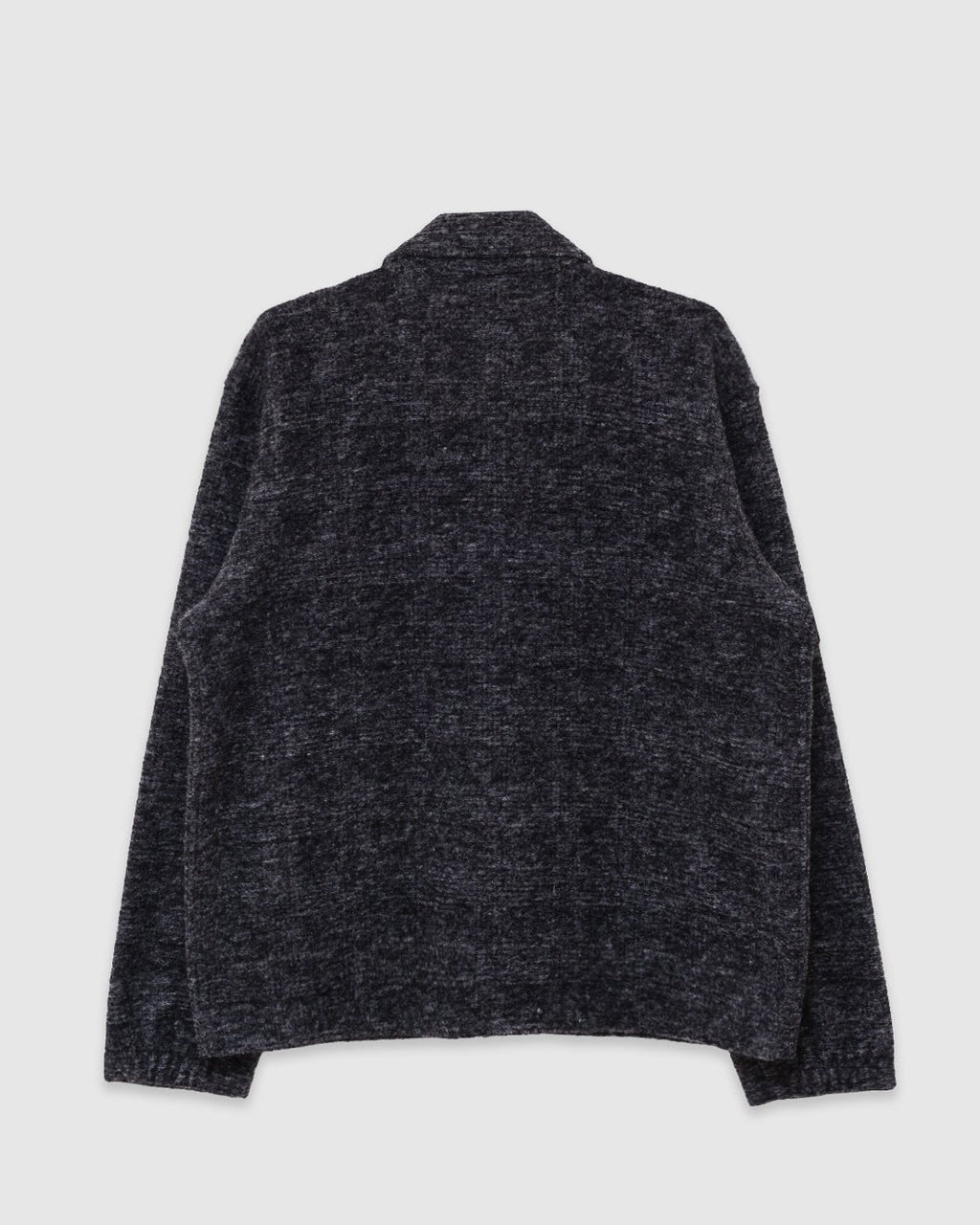 Rams Jacket Wool Mix Knit Grey Marl - UNIVERSAL WORKS