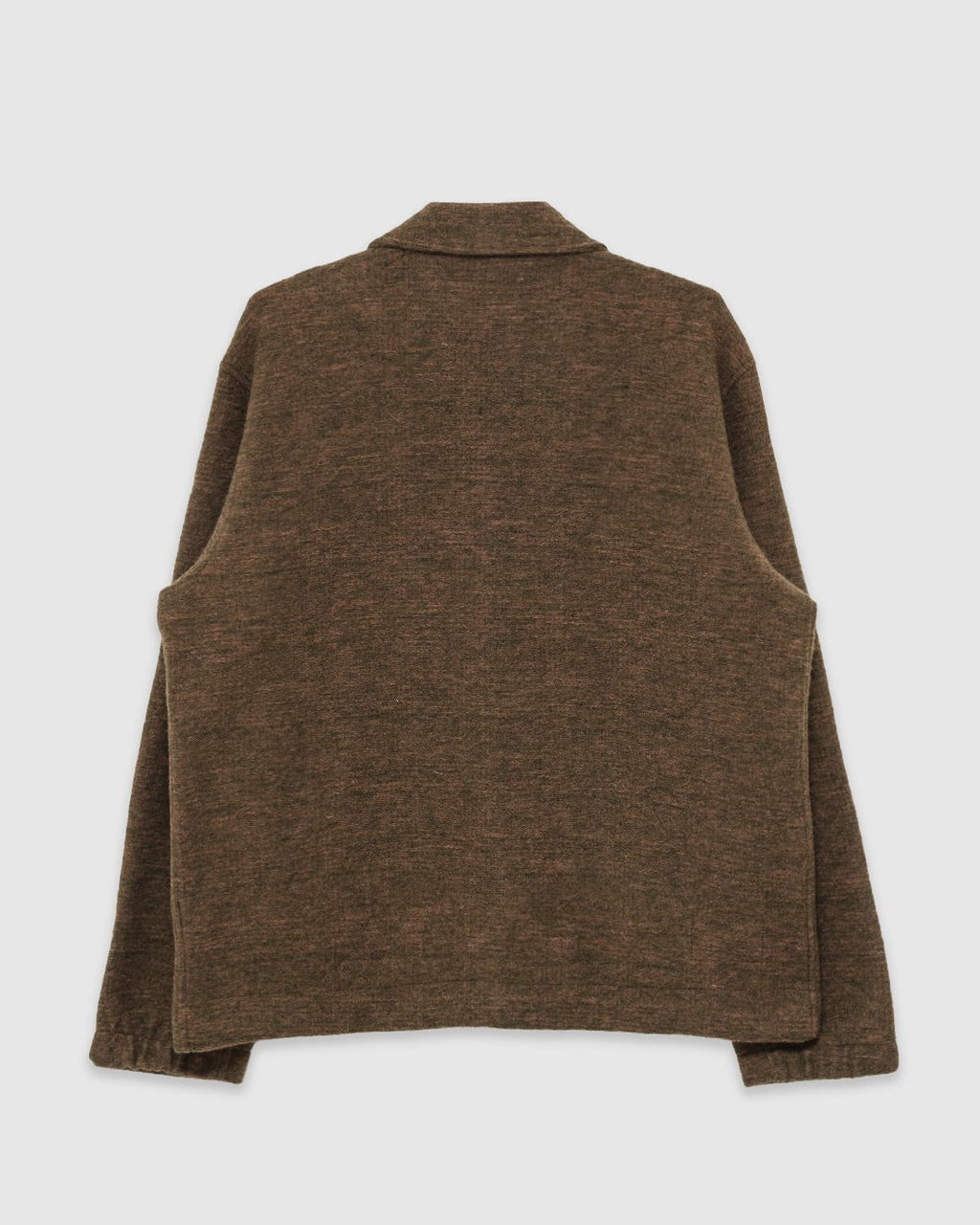 Rams Jacket Wool Mix Knit Olive - UNIVERSAL WORKS