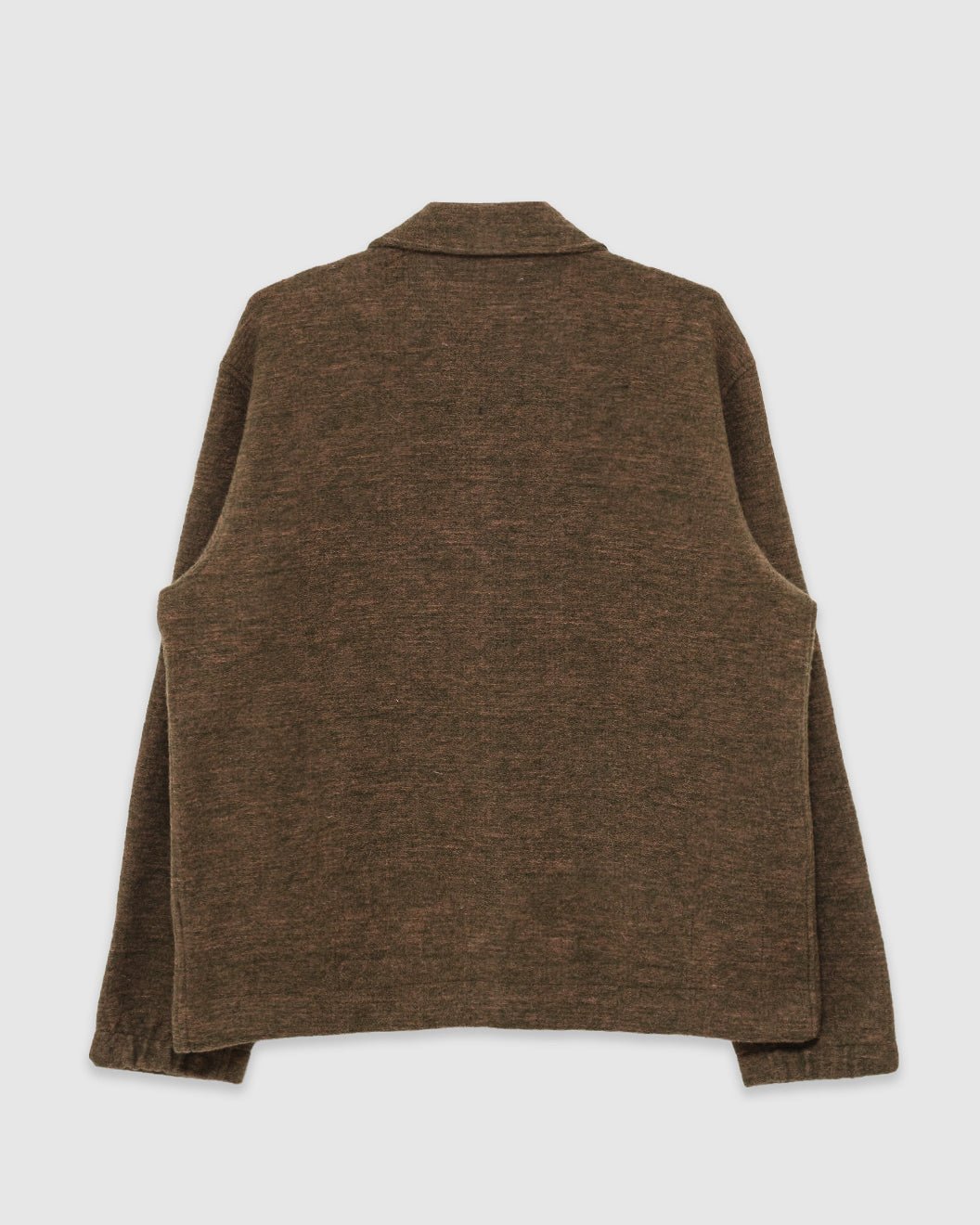 Rams Jacket Wool Mix Knit Olive - UNIVERSAL WORKS