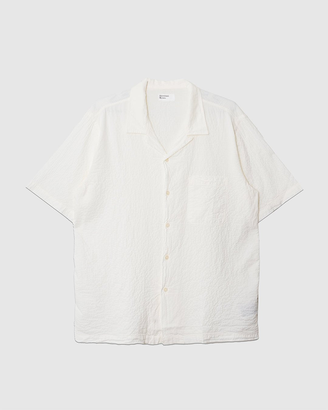 Road Shirt Arten Seersucker Ecru - UNIVERSAL WORKS