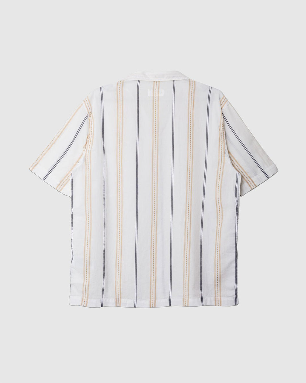 Road Shirt Hendrix Stripe Ecru/Navy/Stripe - UNIVERSAL WORKS