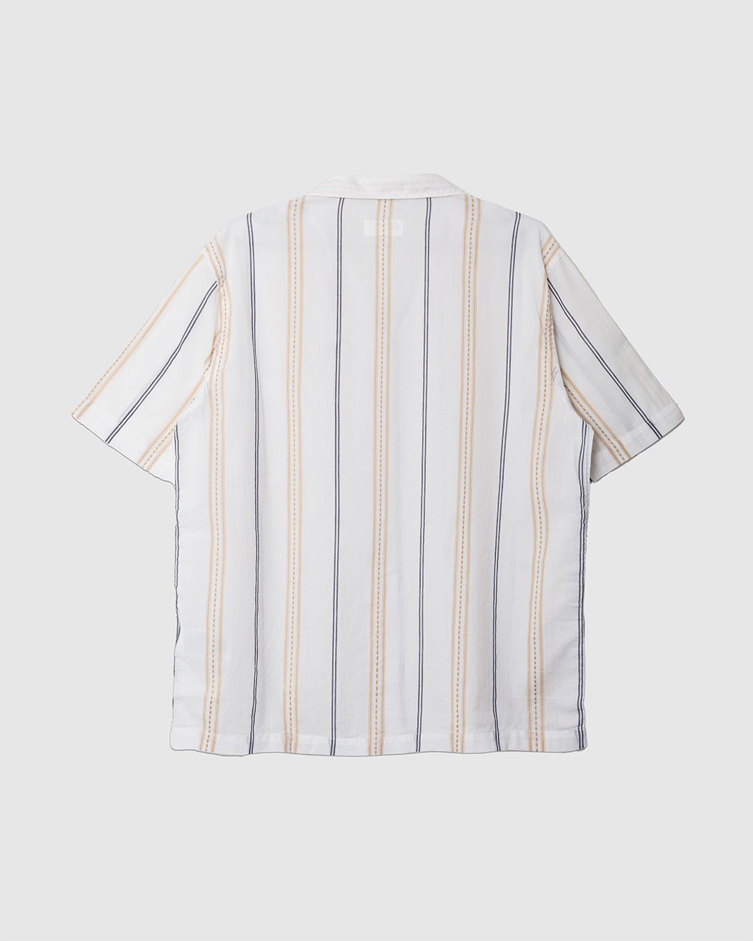 Road Shirt Hendrix Stripe Ecru/Navy/Stripe - UNIVERSAL WORKS