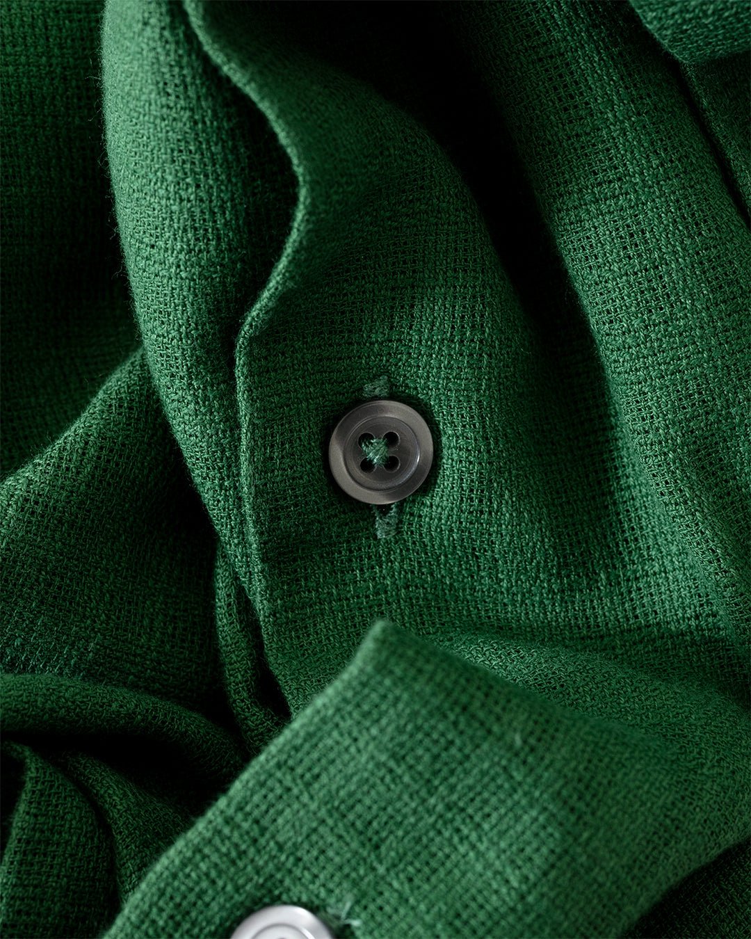 Road Shirt Letts Cotton Green - UNIVERSAL WORKS