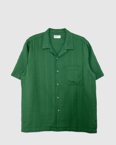 Road Shirt Letts Cotton Green - UNIVERSAL WORKS