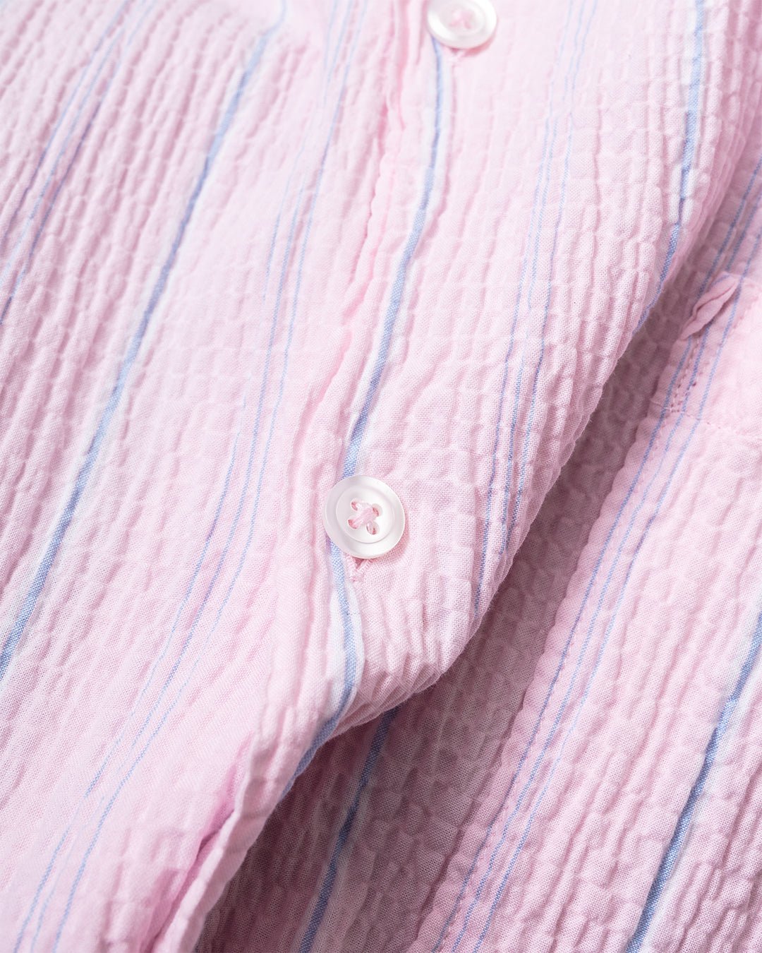 Road Shirt Lily Stripe Pink - UNIVERSAL WORKS