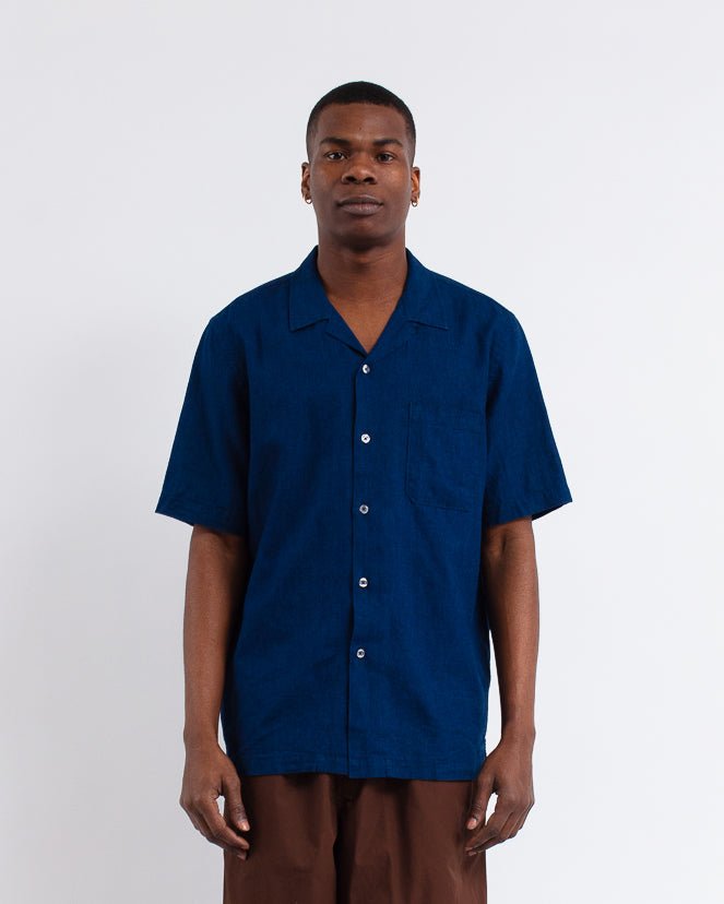 Road Shirt Lincot Denim Indigo - UNIVERSAL WORKS