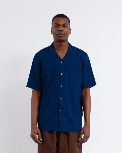 Road Shirt Lincot Denim Indigo - UNIVERSAL WORKS