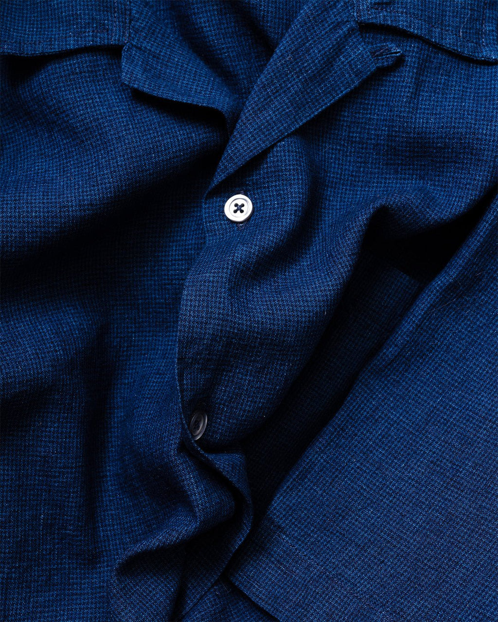 Road Shirt Lincot Denim Indigo - UNIVERSAL WORKS