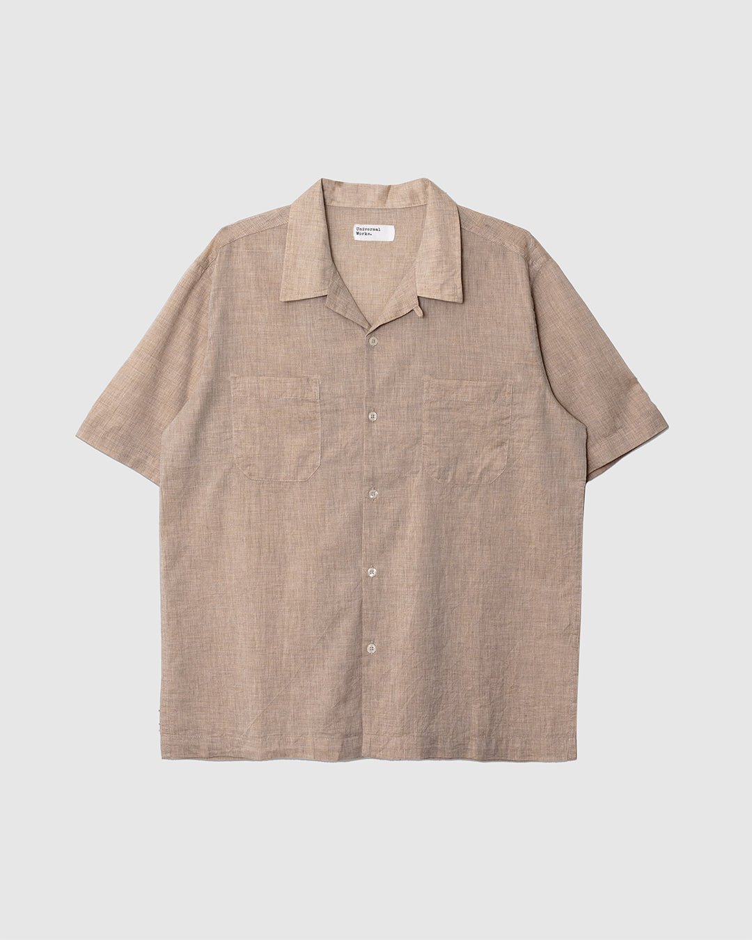 Sal Road Shirt Fine Organic Cotton Beige - UNIVERSAL WORKS