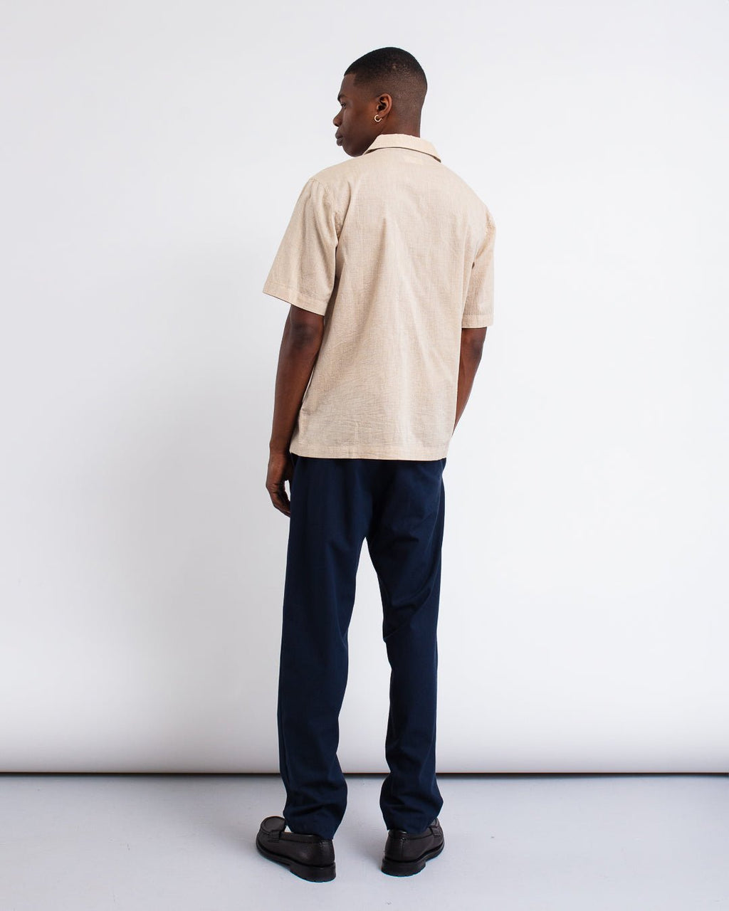 Sal Road Shirt Fine Organic Cotton Beige - UNIVERSAL WORKS