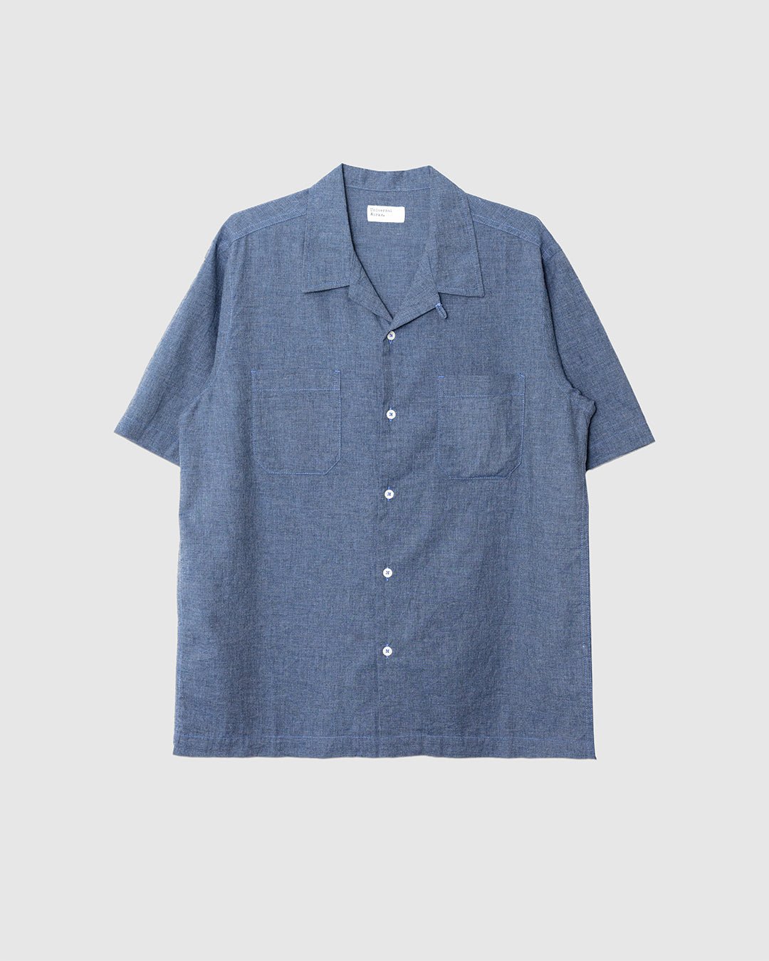 Sal Road Shirt Fine Organic Cotton Indigo - UNIVERSAL WORKS