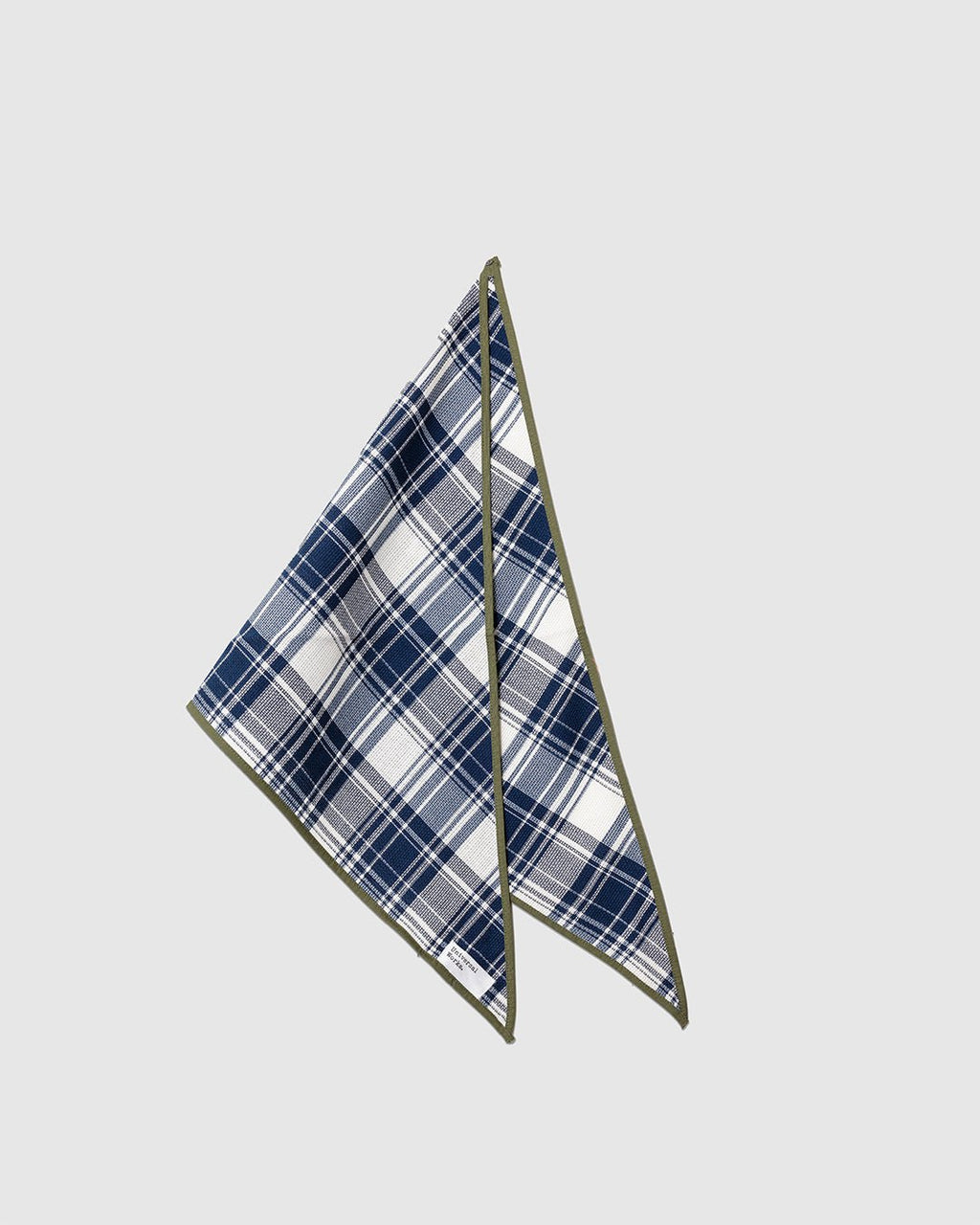 Scout Scarf Texture Plaid Navy - UNIVERSAL WORKS