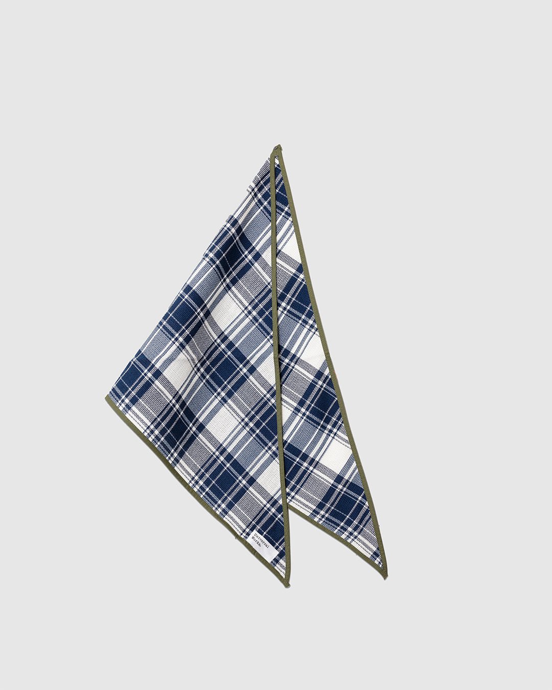 Scout Scarf Texture Plaid Navy - UNIVERSAL WORKS